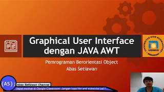 GUI dengan JAVA AWT