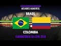 Melhores Momentos - Brasil 2 x 1 Colômbia - Eliminatórias da Copa 2018 - 06/09/2016