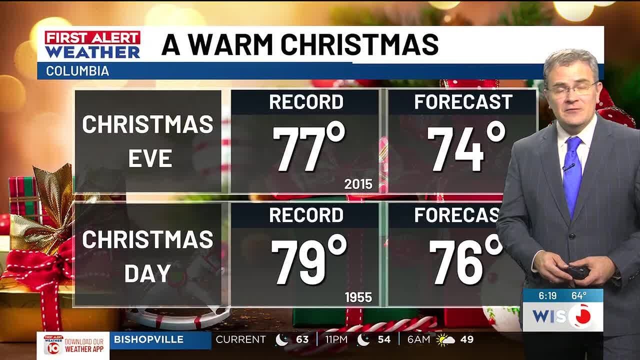 FIRST ALERT: Close to record high temperatures for Christmas