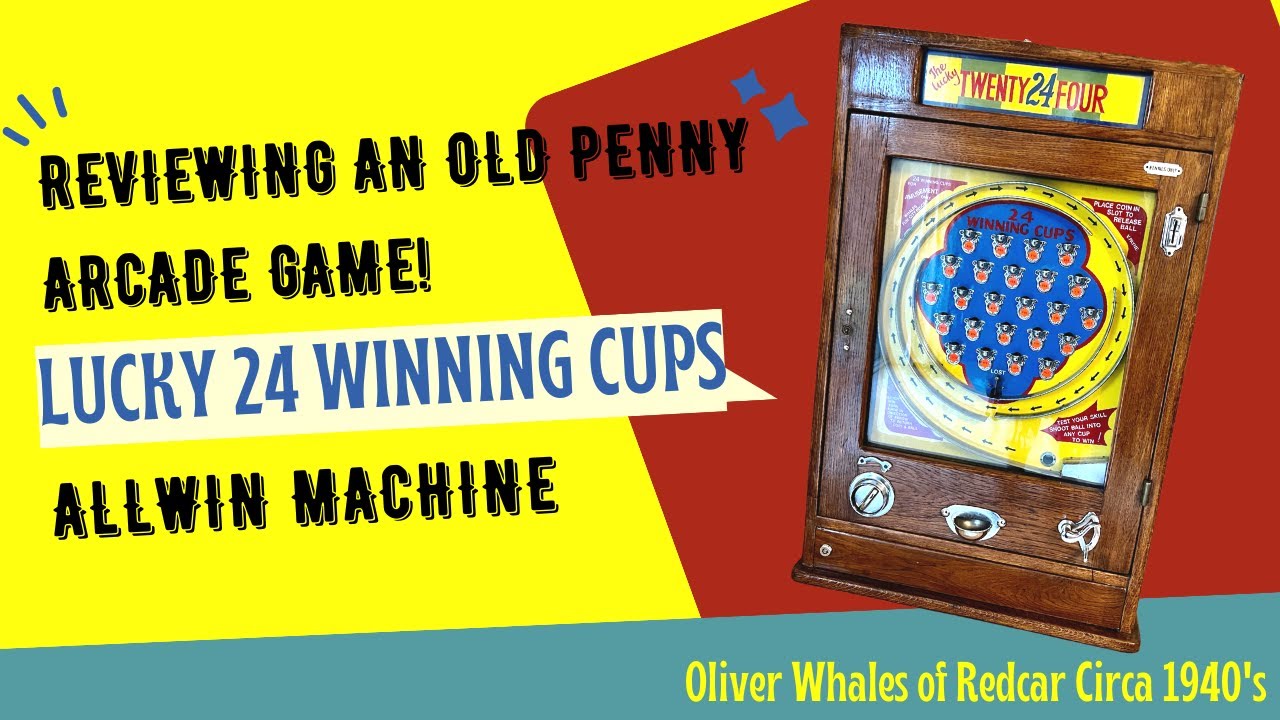 Oliver Whales Allwin De-Luxe Vintage Arcade Penny Slot Game