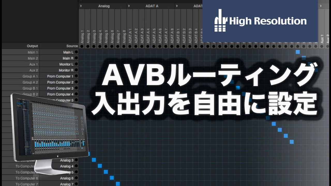 MOTU AVBシリーズの柔軟なルーティング・セットアップ！【日本語字幕付きチュートリアル】