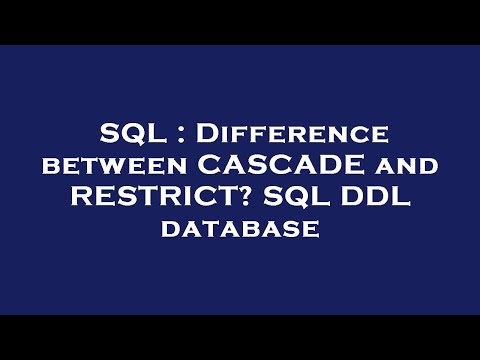 SQL : Difference