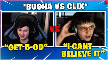 CLIX *FREAKS* OUT After BUGHA 5-0D Him For The FIRST TIME In 1v1 WAGERS!