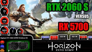 RTX 2060 SUPER vs RX 5700 | Test in Horizon Zero Dawn