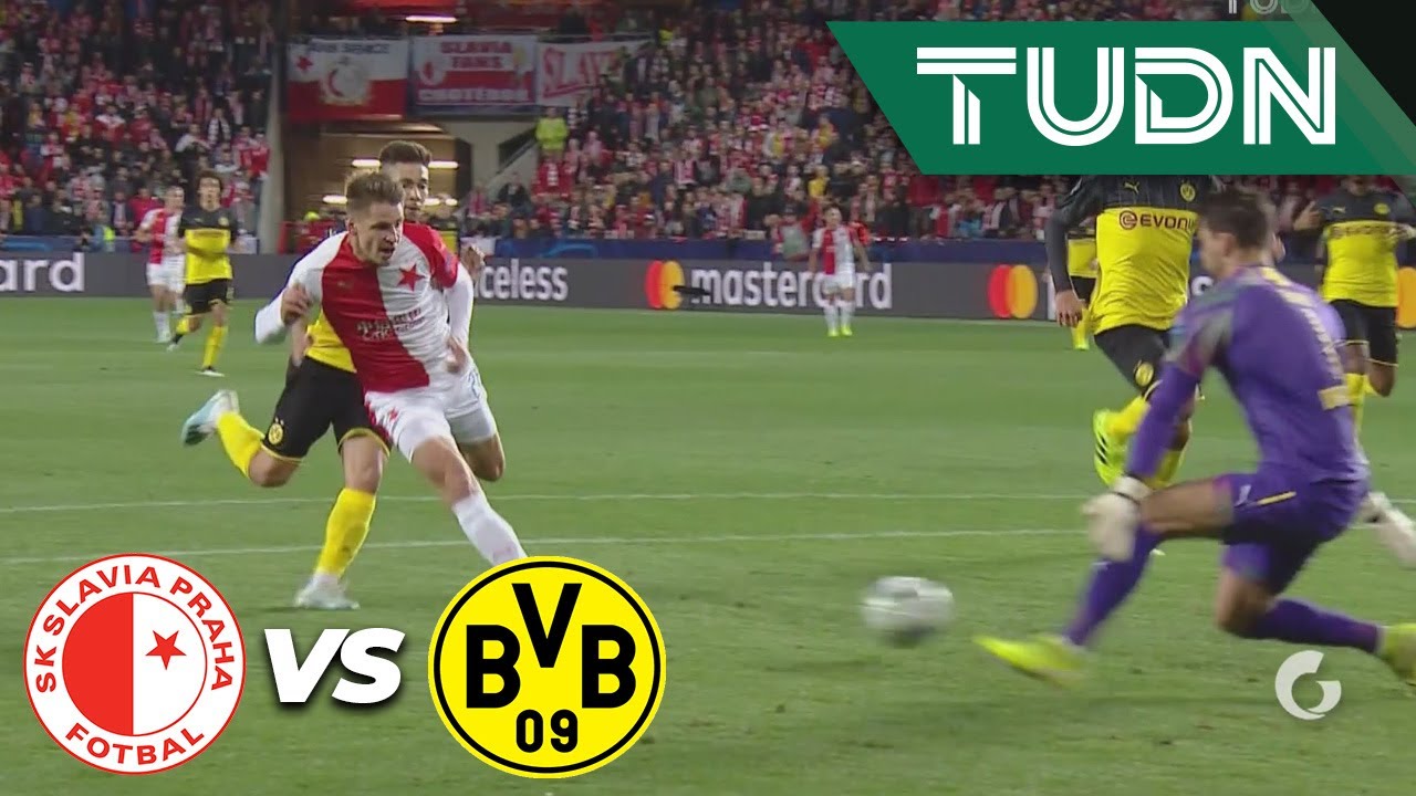 Roman Bürki evita el gol del Slavia | Slavia Praga 0 - 0 Borussia | Champions League - J 2 - Grupo F football result