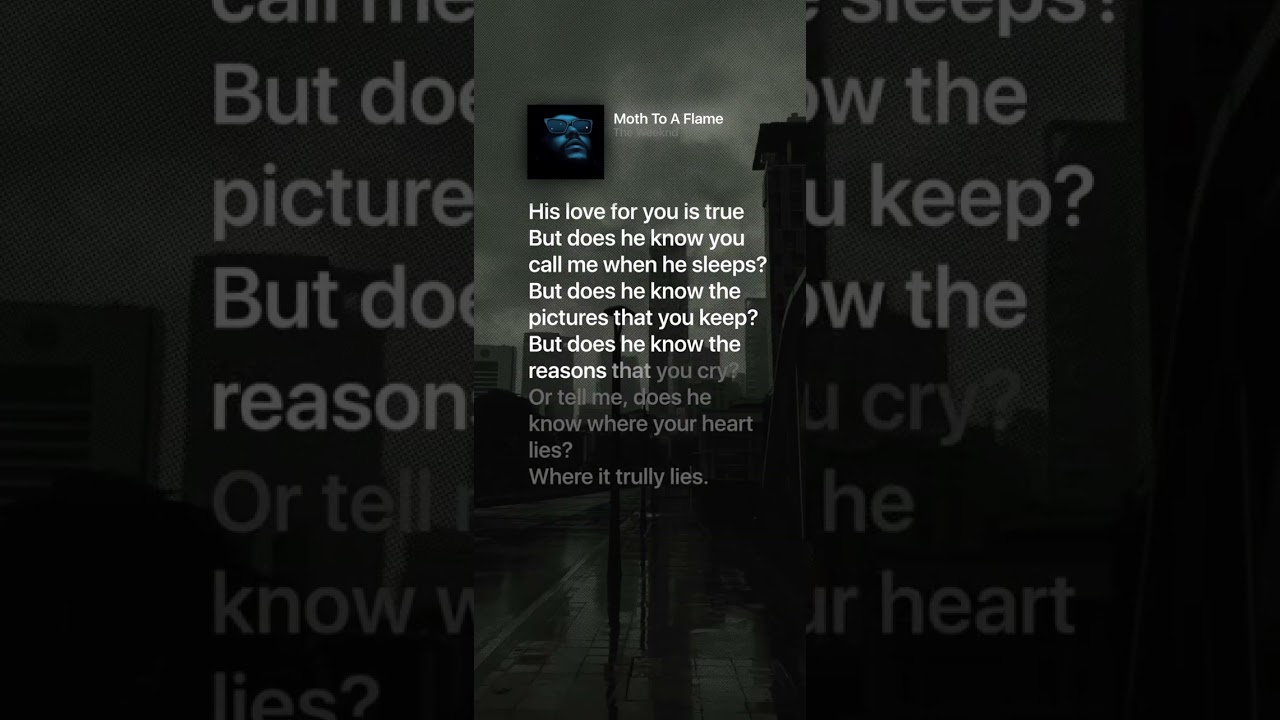 Moth To A Flame - TheWeeknd