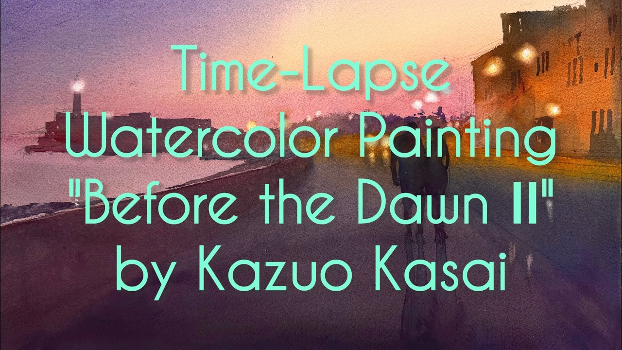 Long Version》Kazuo Kasai Watercolor Painting 