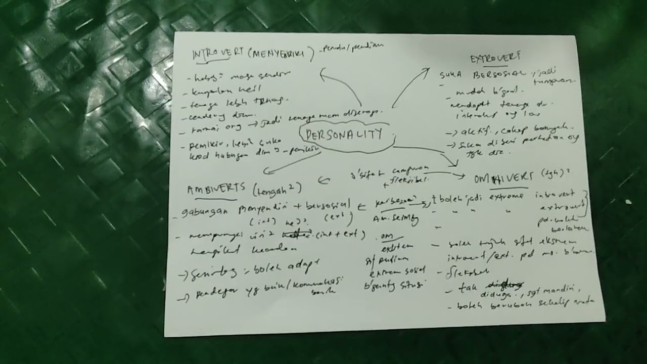 Borak santai. Jom kenali apa personaliti anda. Introvert Extrovert Ambivert Omnivert