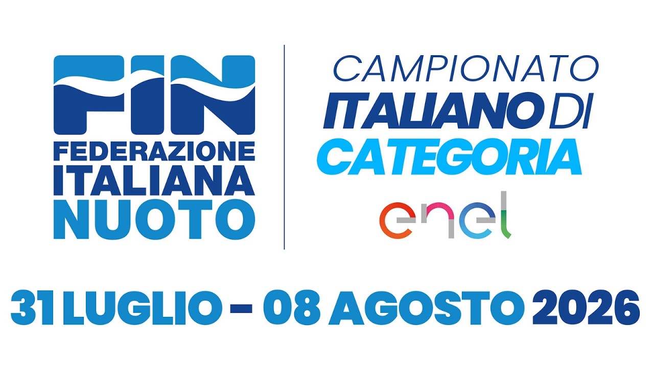 Campionato Italiano di Categoria ENEL 2026 - Juniores/Cadetti/Seniores - 5 agosto 2026 - Pomeriggio