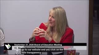 2026-09-21 - MPS Board Meeting  Superintendent's comments about the Munetrix transparency link.