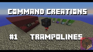 Command Creations #1 |  trampolines in vanilla minecraft | duncte123