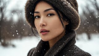 AI SNOW LOOKBOOK | KOREAN WINTER AESTHETIC, 4K VIDEO