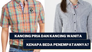 Alasan kancing wanita dan kancing pria beda penempatan