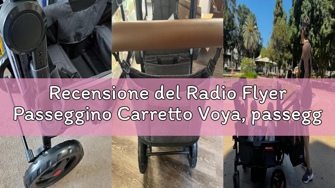 Recensione del Radio Flyer Passeggino Carretto Voya, passeggino doppio, 2 sedute alte fronte a front