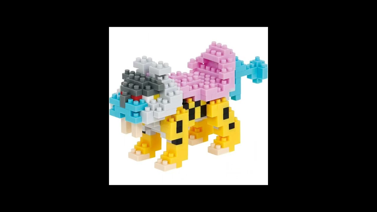 Pokemon Raikou Nanoblock Constructible Figure