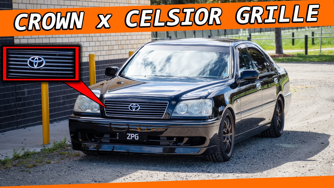 Installing a Custom TOYOTA CELSIOR Grille onto the TOYOTA CROWN JZS171 ...