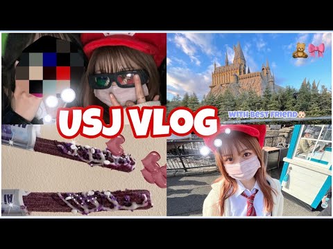 【Vlog】USJ！親友ちゃんとマリオ×ルイージになってユニバ満喫してきた！【まりくま】