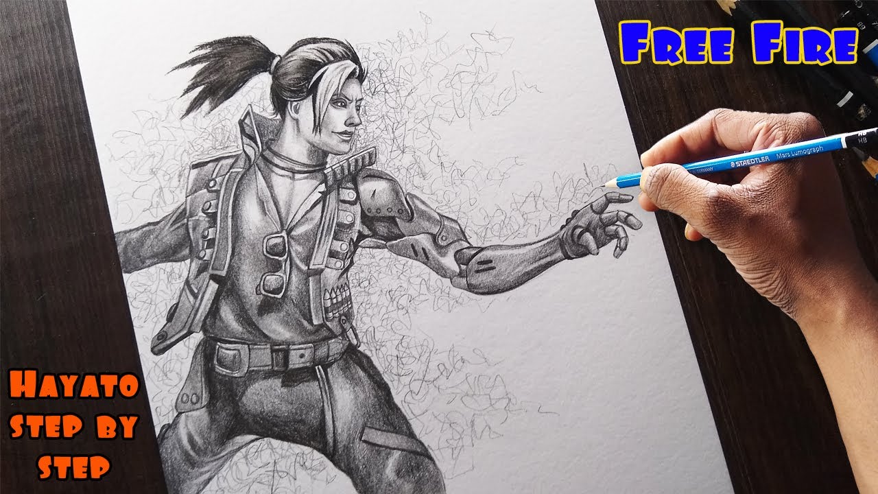 Cartoon Fire Character Sketch Drawing 