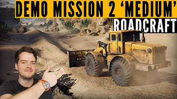 RoadCraft demo GAMEPLAY: Maak de weg vrij (MEDIUM moeilijkheidsgraad)