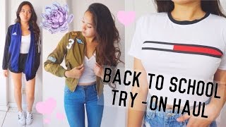 HUGE BACK TO SCHOOL TRY ON HAUL // Forever 21, Pacsun, HM, Thrift, & more