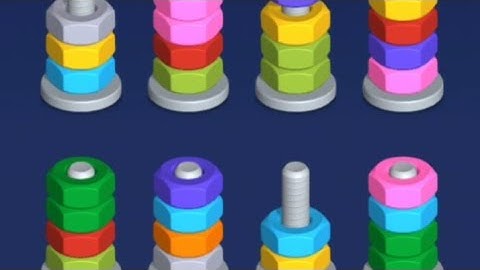 Nut Sort Level 31-35 Walkthrough Gameplay Android,iOS 