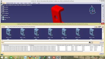 Catia V5: lockplate Operation in Catlog Browser Tutorial Part 7