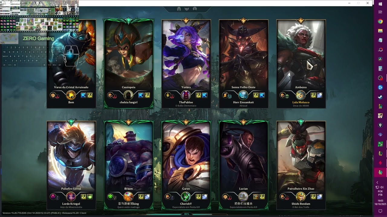 Ambessa, Varus, Yunara, Senna, Casiopeia | VS | Ezreal, Braum, Garen, Lucian, Xin Zhao | ARAM P25.20