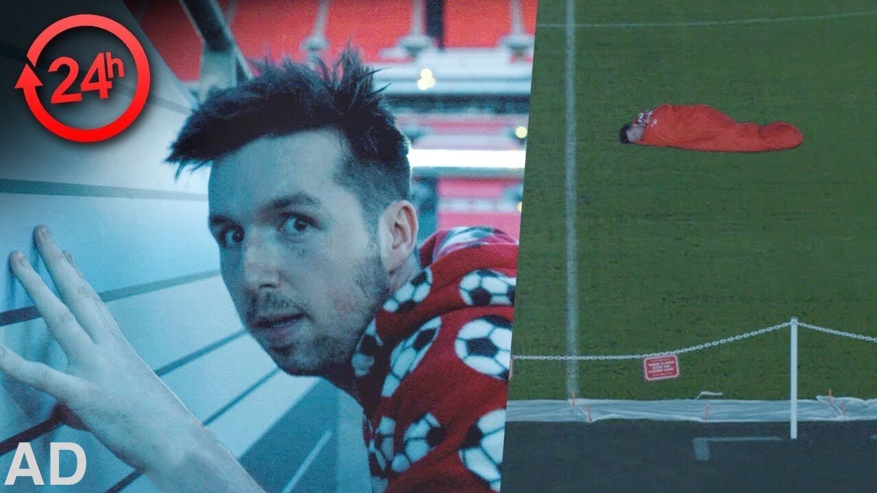 24 HOURS IN A FOOTBALL STADIUM YouTube 24 hours in a football stadium youtube
