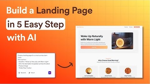 Build a landing page in 5 easy steps with AI