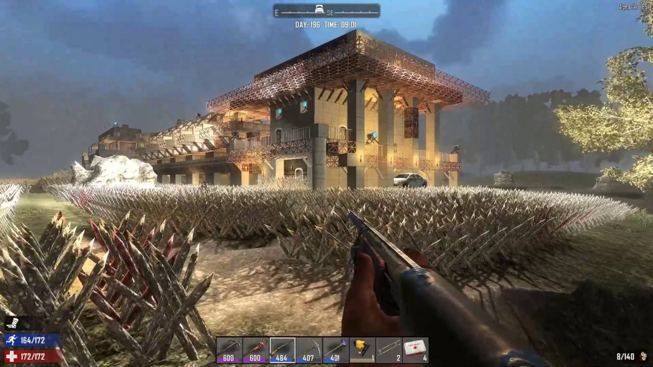 【7 Days to Die】 Wood Spike Prank (14.7)