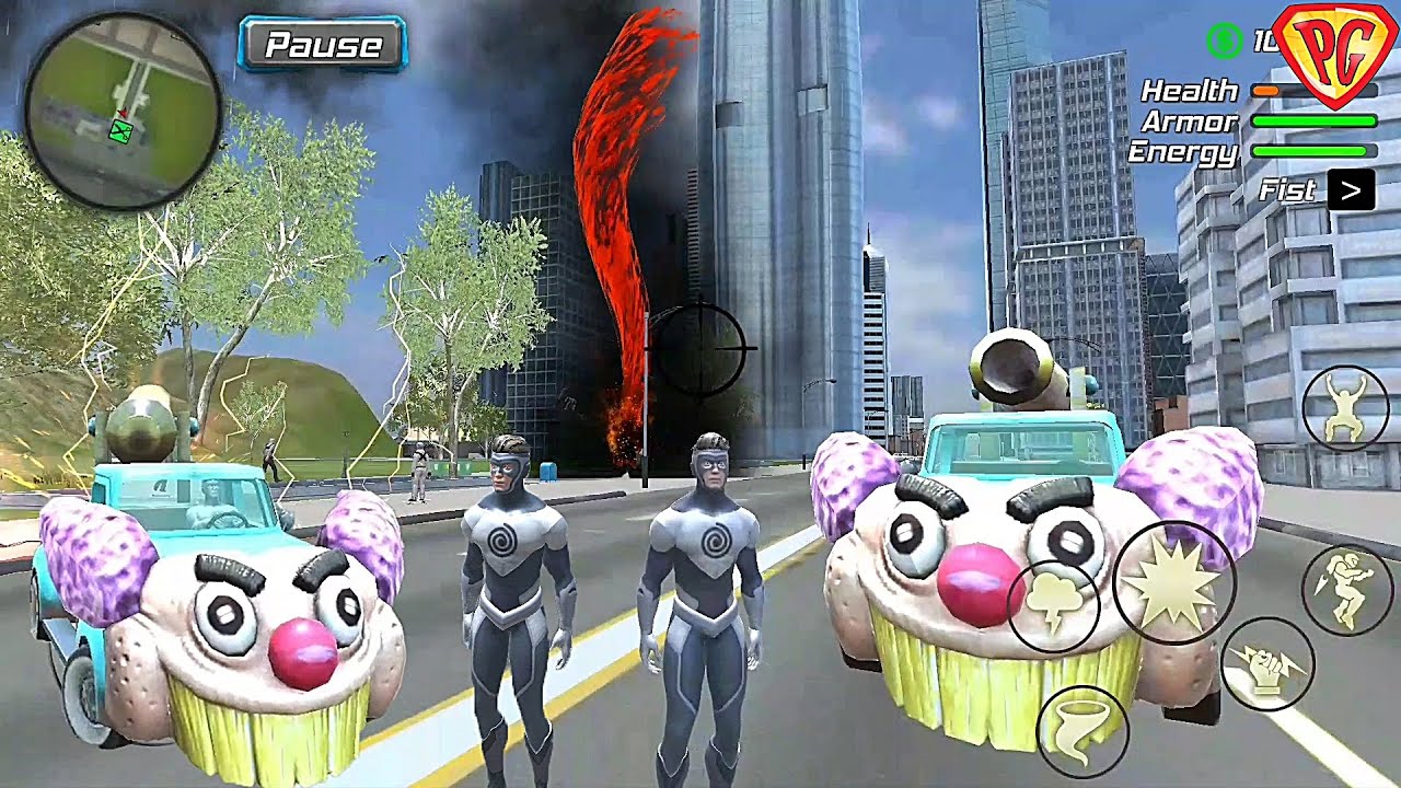 Hurricane Superhero : Wind Tornado Vegas Mafia #4 Special Clown Car