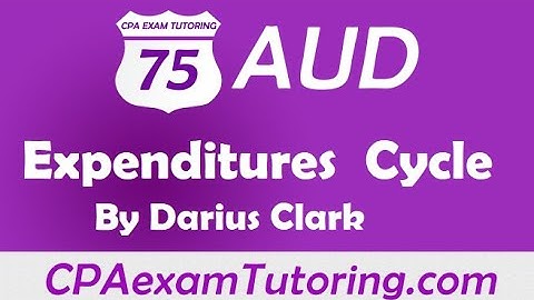CPA Audit Exam-Expenditure Cycle-i-75 Audit Darius Clark