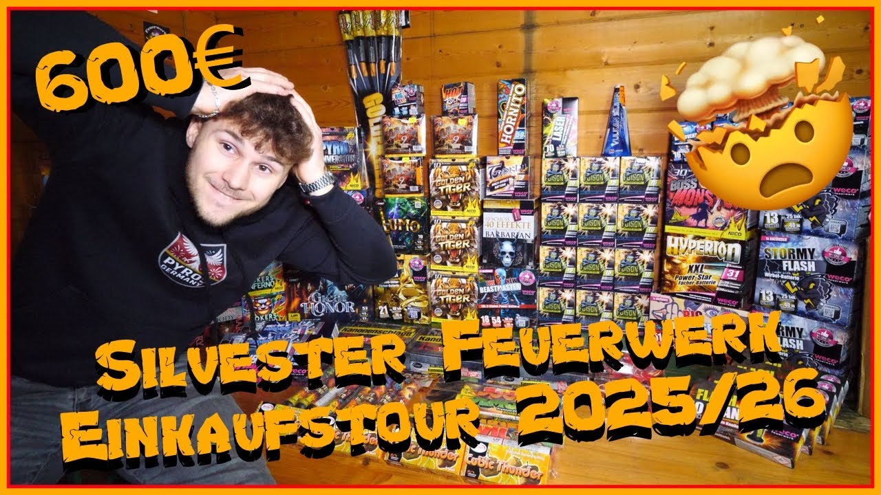 600€ SILVESTER FEUERWERK EINKAUFSTOUR 2025/26 🛒😍 | GreatFireworks