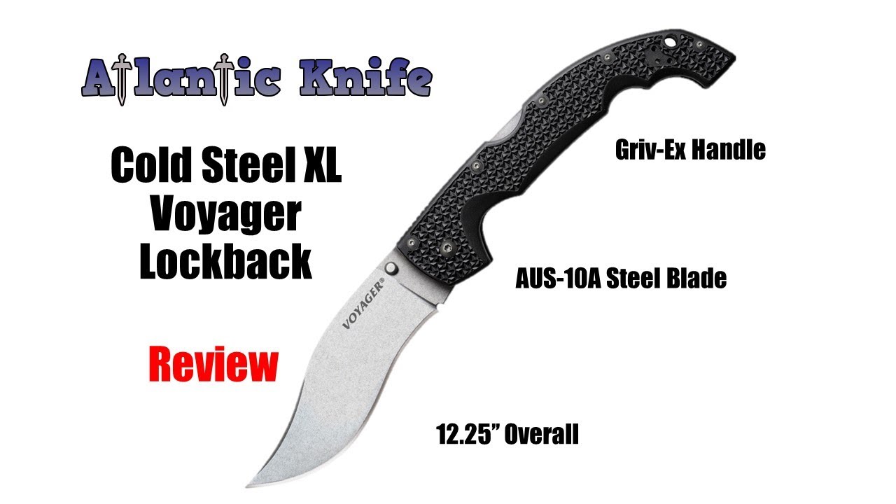 Cold Steel Voyager XL Folding Knife Review | Atlantic Knife Reviews 2019
