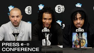 Jordi Fernández, Ziaire Williams & Cam Thomas Post-Game Press Conference | Nuggets vs. Nets