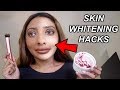 indian girl tries out skin whitening DIY's & hacks. shocking results.