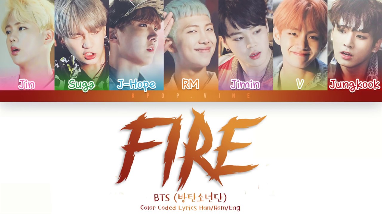 BTS - FIRE Lyrics - YouTube