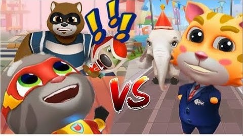 #omg😱#Compilation|Talking Tom Hero Dash VS Cat Runner🐱Screen(Android/iOS Gameplay)@TalkingTom#yt