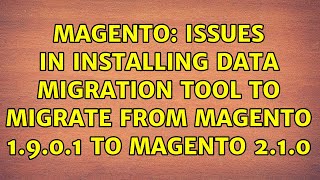 Magento: Issues in installing data migration tool to migrate from Magento 1.9.0.1 to Magento 2.1.0