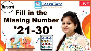 Nursery | Maths | Fill in the missing number '21-30'