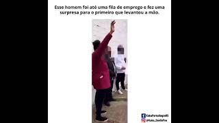Ele foi até uma fila de emprego e fez uma surpresa para o primeiro que levantou a mão | Kaká D’Ávila
