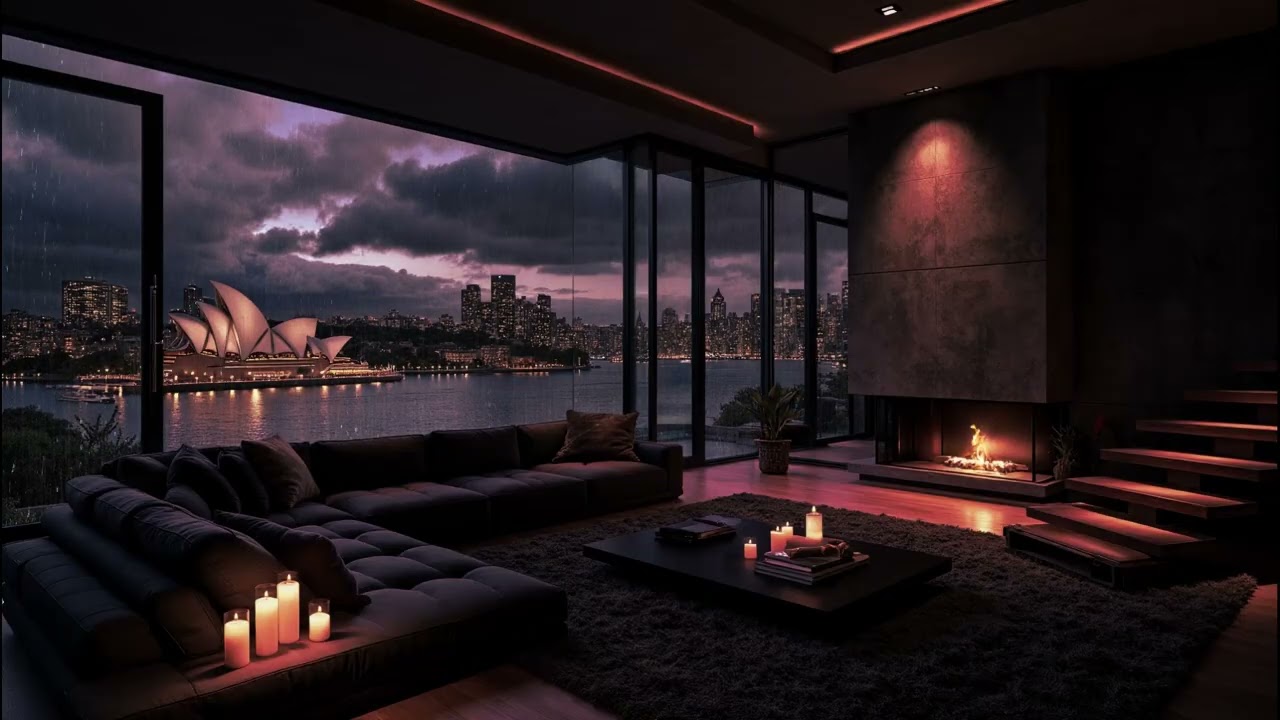 NO ADS🌧️ Night Rain Sounds on Window | Calm Cozy Bedroom for Sleep, Study & Relax