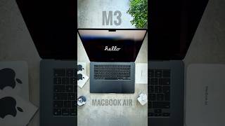 M3 MacBook Air Midnight UNBOXING 💻 #SHORTS