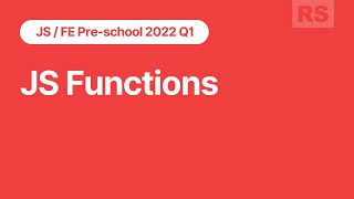 JS/FE Stage#0 2022Q1  JS Functions