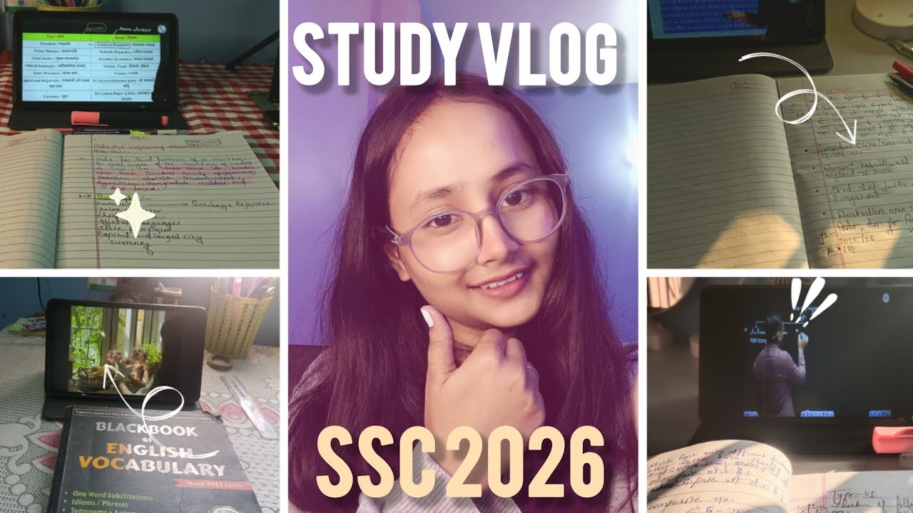 Study Vlog 📚 | SSC 2026 Preparation | Daily Study Routine | Motivation ✨
