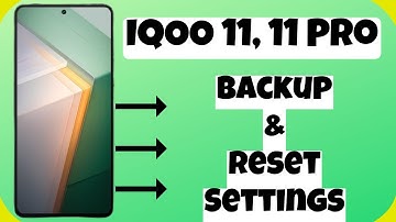 IQOO 11, 11 Pro Backup & Reset Settings || Backup & Restore Guide || Take Full Backup