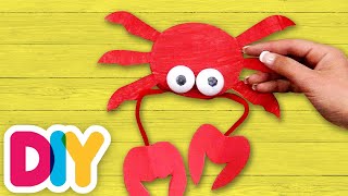 CRAB Paper Plate Craft | Fast-n-Easy | DIY Labs