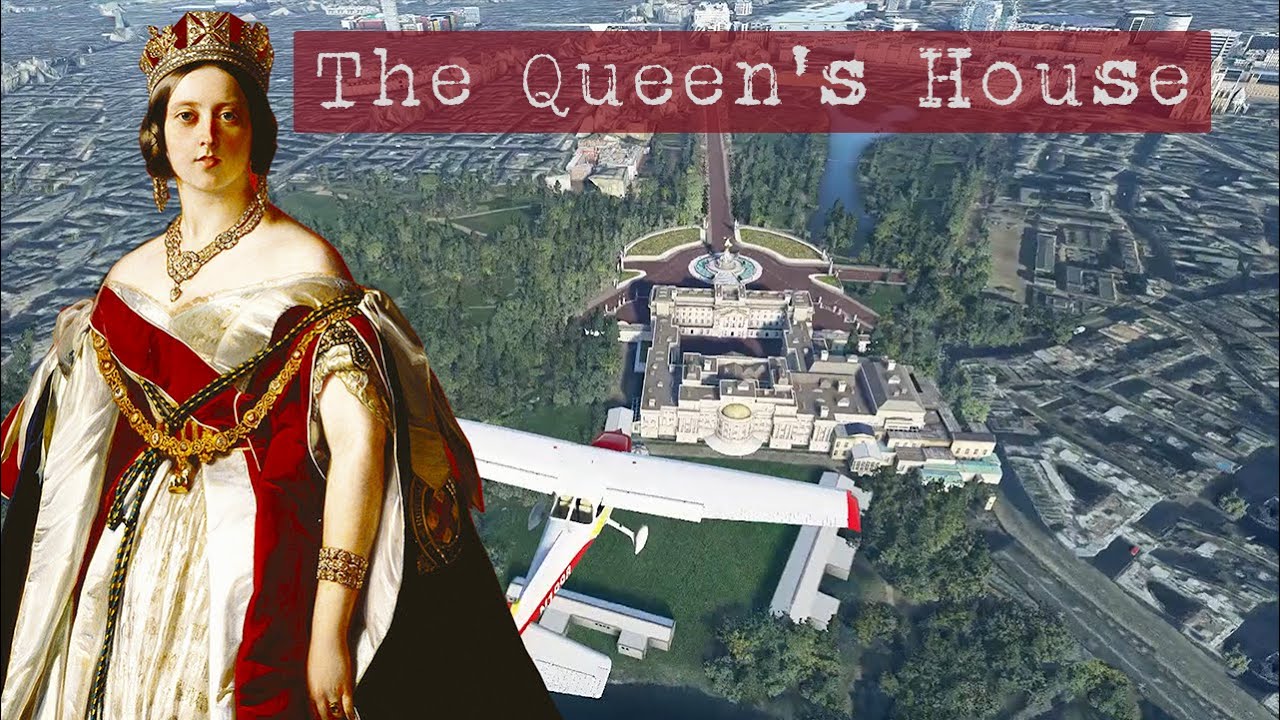 Buckingham Palace History & Fly-Over - Microsoft Flight Sim