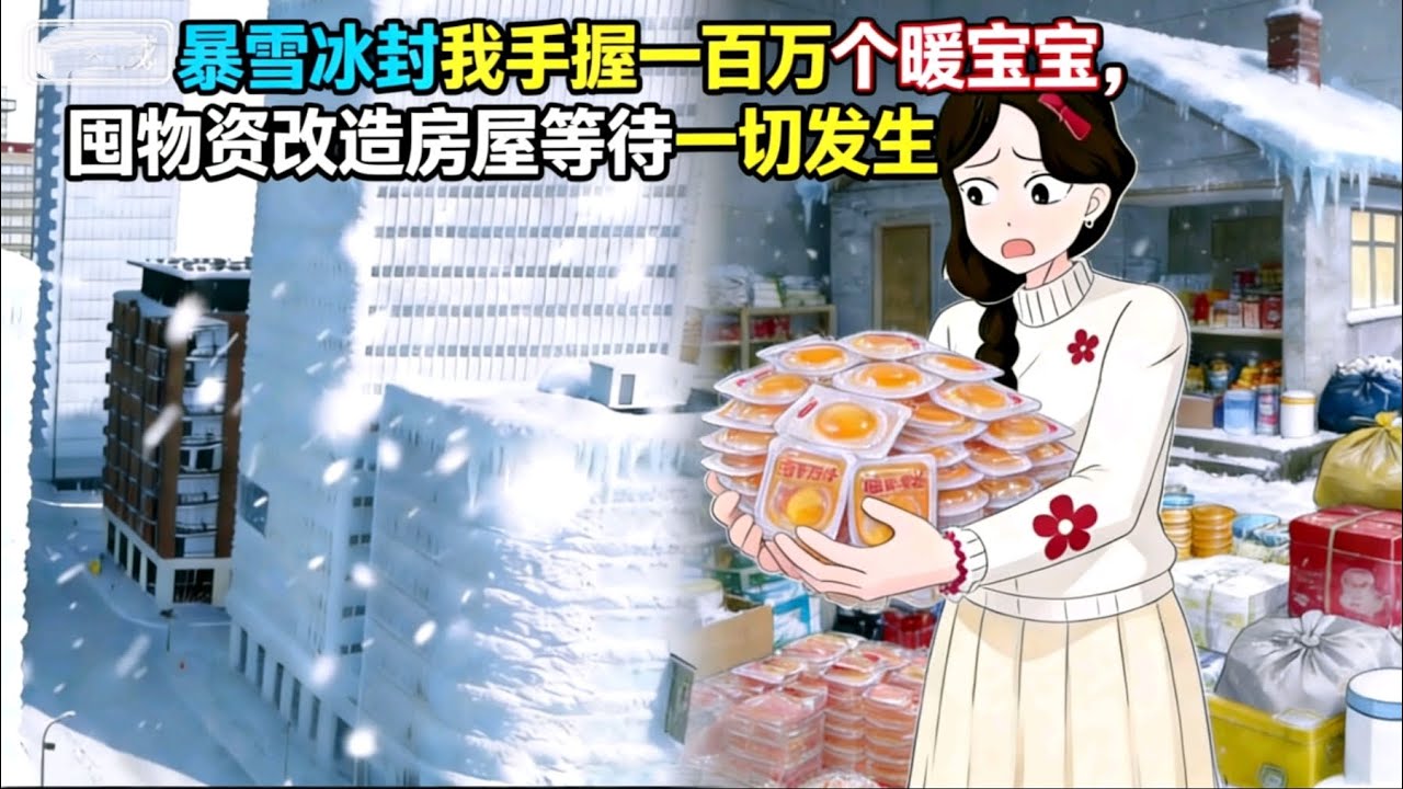 暴雪冰封世界，温暖彻底绝迹，一夜入冬后气温仍在疯狂骤降。而我早已备下百万暖宝宝，囤好物资改造房屋，静待末日降临。