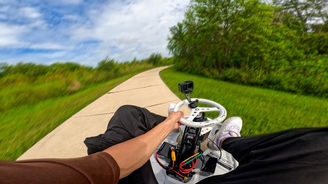 I put a brushless motor on a crazy cart - YouTube